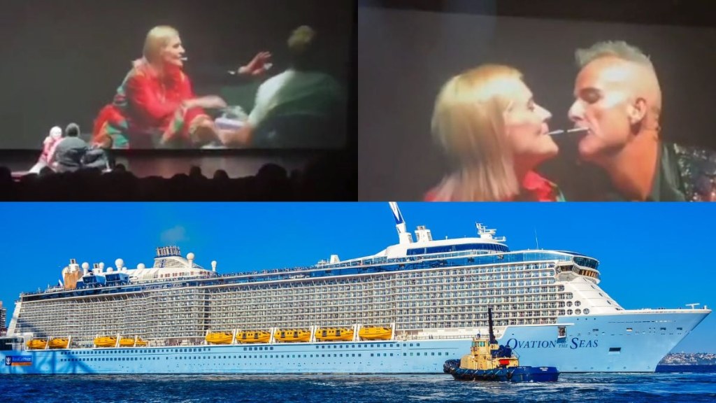 cruise ship magician - Cruise Passenger Tackles Magician During Performace On Stage