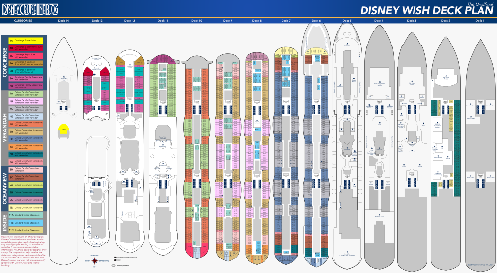 how are cruise ship decks numbered - Deck Plans - Disney Wish • The Disney Cruise Line Blog