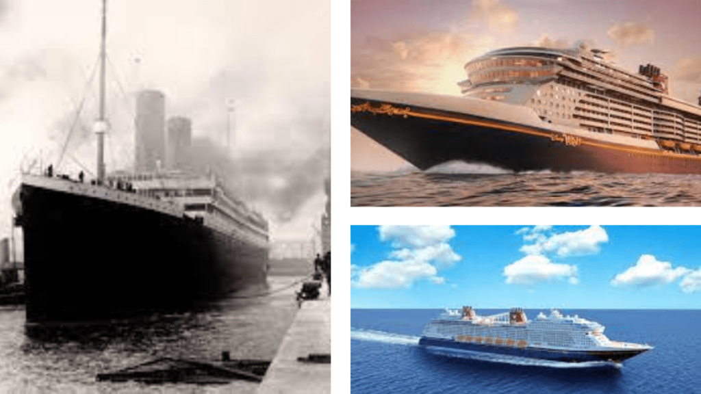 titanic vs disney cruise ship - Disney