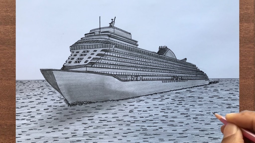 how to draw a realistic cruise ship - How to Draw a Cruise Ship in -Point Perspective