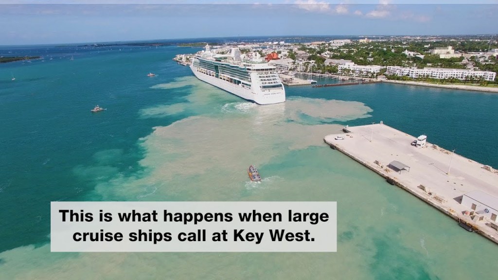 key west cruise ship port - Large Cruise Ship in Key West