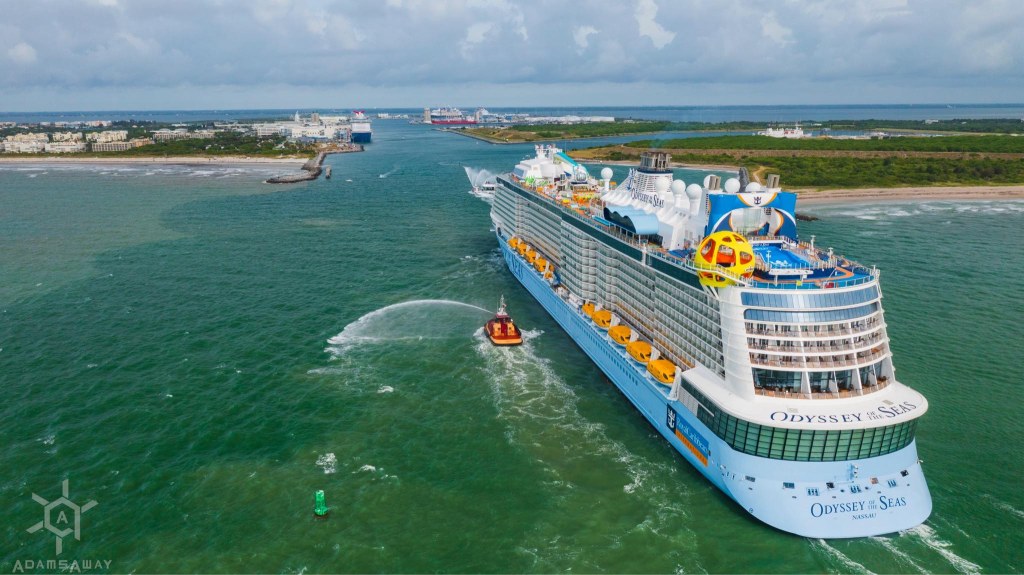new cruise ship port canaveral - New Royal Caribbean cruise ship arrives in Florida  Royal
