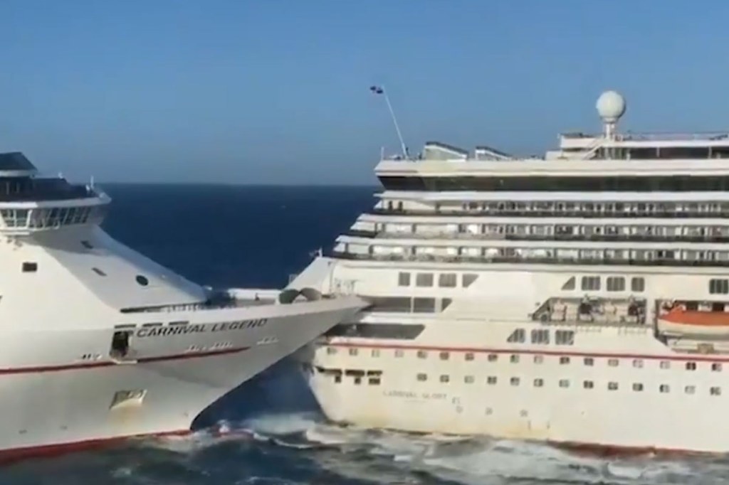 cruise ship oops - Oops! The videos which show what happens when cruise ships collide