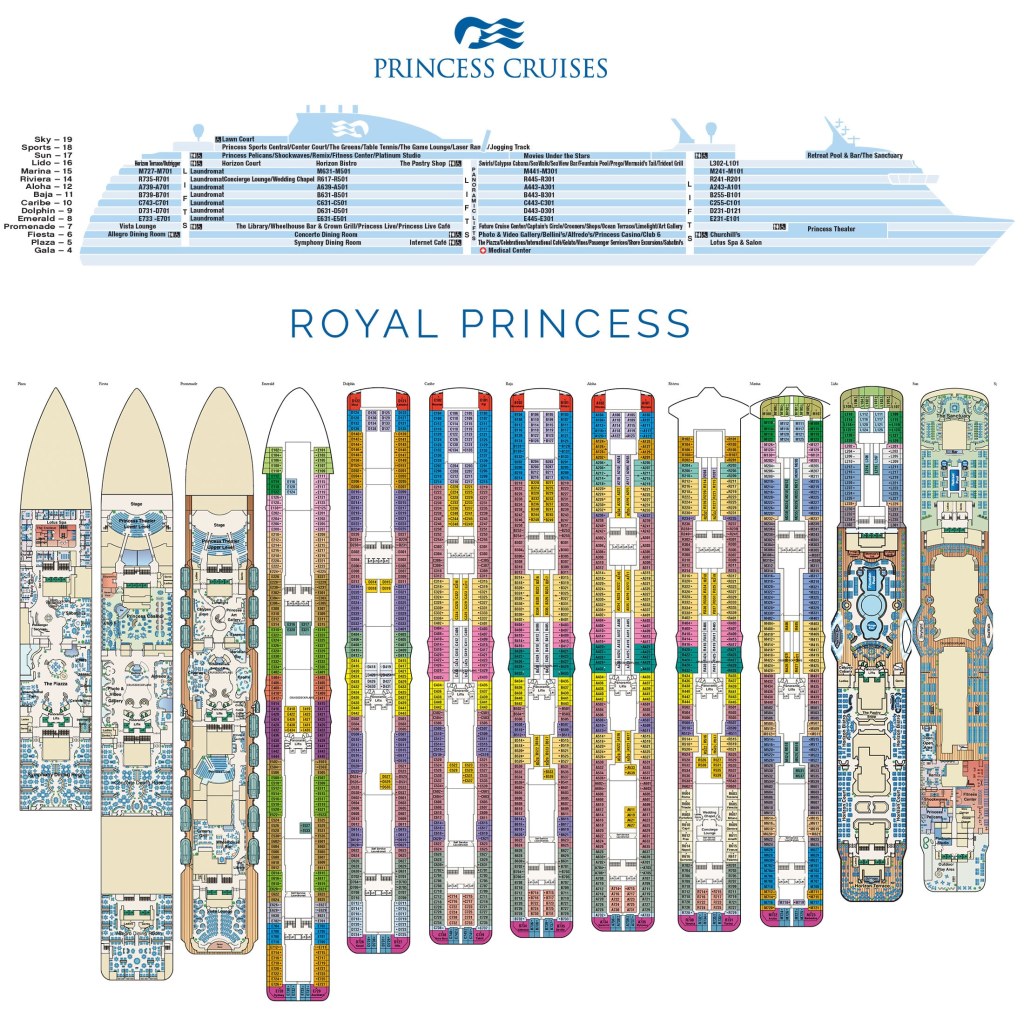 royal princess cruise ship deck plan - Royal Princess - Unser Schiff für die Alaska-Kreuzfahrt (USA)