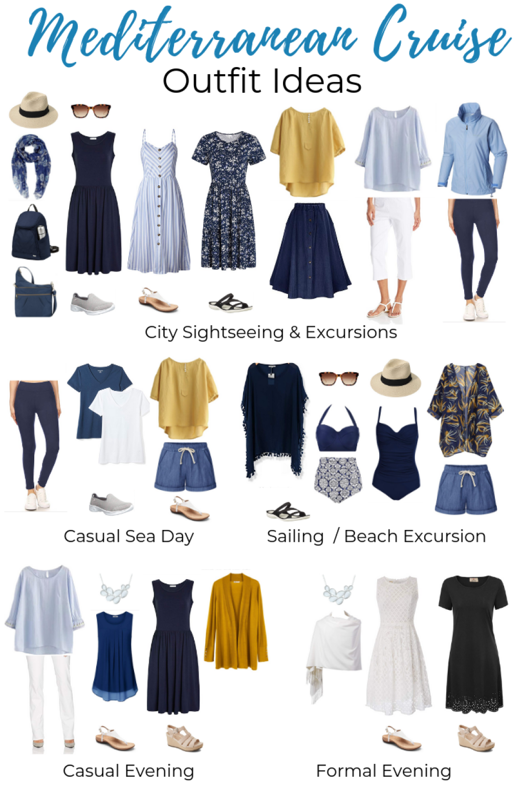 cruise ship outfit ideas - What to Pack for a Mediterranean Cruise - Packing List & Outfit Ideas!